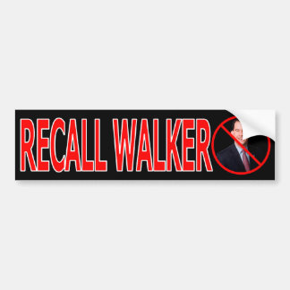 Recall Walker Bumpersticker