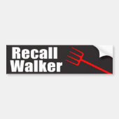 Recall Walker Bumpersticker (Voorkant)