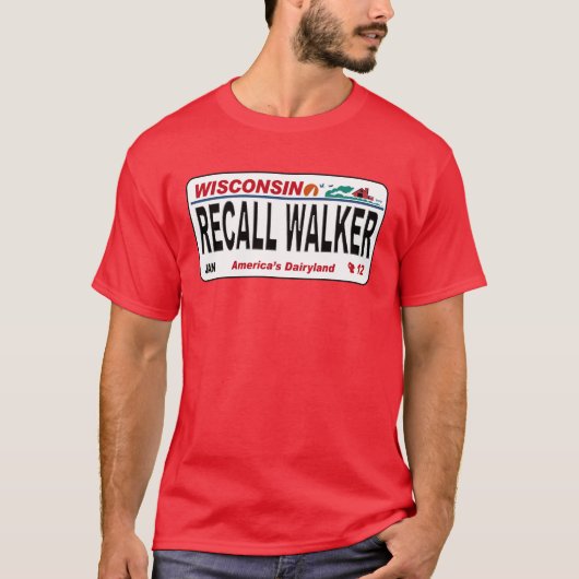 Recall Walker - het Ontwerp van het Bord van de Ve T-shirt (Voorkant)