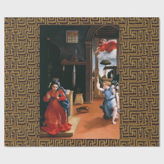 RECANATI ANNUNCIATION BY Lorenzo Lotto Cadeaupapier (Vlak)