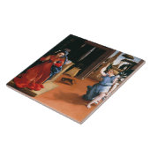 RECANATI ANNUNCIATION BY LORENZO LOTTO Ceramic Til Tegeltje (Zijkant)