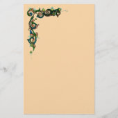 RECANATI ANNUNCIATION BY LORENZO LOTTO Floral Briefpapier (Voorkant)