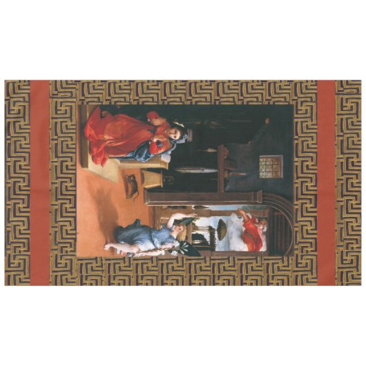 RECANATI ANNUNCIATION BY Lorenzo Lotto Long Table Tafelkleed (Voorkant (Horizontaal))