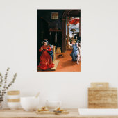 RECANATI ANNUNCIATION BY Lorenzo Lotto Poster (Keuken)