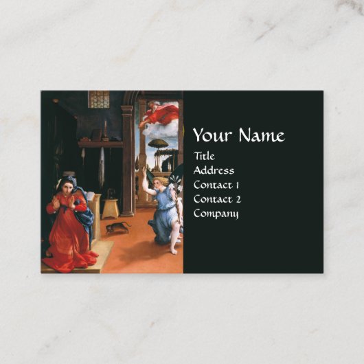 RECANATI ANNUNCIATION BY Lorenzo Lotto Visitekaartje (Voorkant)