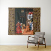 RECANATI ANNUNCIATION BY Lorenzo Lotto Wandkleed (In Situ (horizontaal))