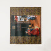 RECANATI ANNUNCIATION BY Lorenzo Lotto Wandkleed (Voorkant)