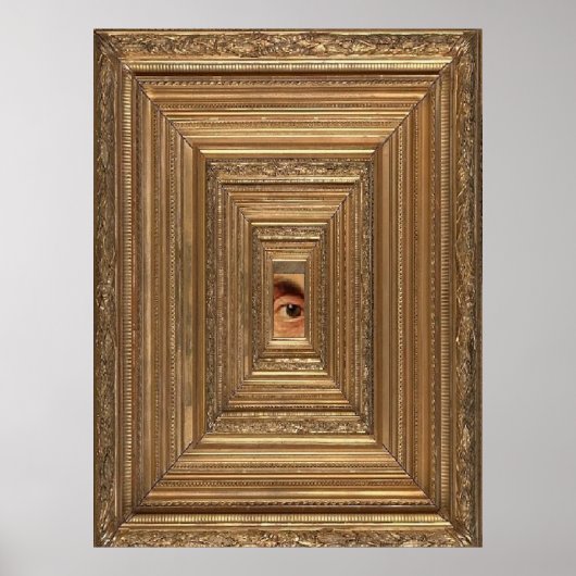 Receding Eye Design Poster (Voorkant)