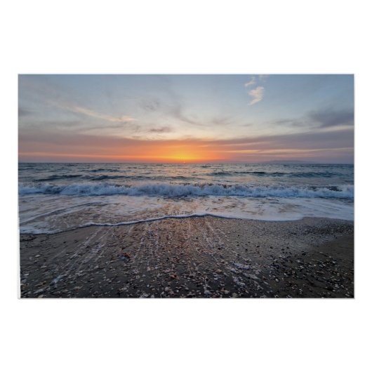 Receding waves perfect poster (Voorkant)