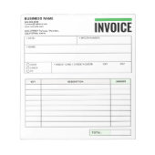 Receipt Books, Invoice Booklet for Small Business Notitieblok (Voorkant)