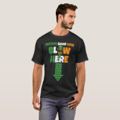 Receive Good Luck Blow Here Swinger Patricks Day P T-shirt (Voorkant volledig)