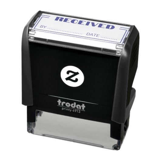 Received Simple Account Self Inking Rubber Stamp Zelfinktende Stempel (Product)