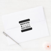 Recensie met één ster   vierkante sticker (Envelop)