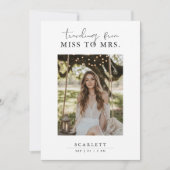 Recensie: Miss to Mrs. Minimalist Boho Vrijgezelle Kaart (Voorkant)