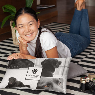 Recente herinnering foto-inklage foto's   Hond Accent Kussen