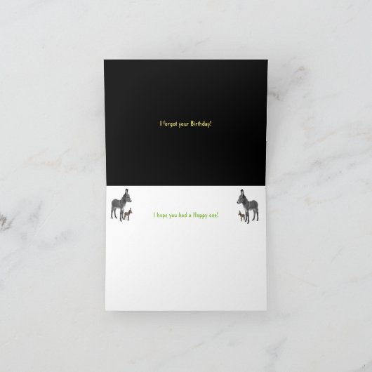 Recente verjaardagskaart kaart (Binnen)