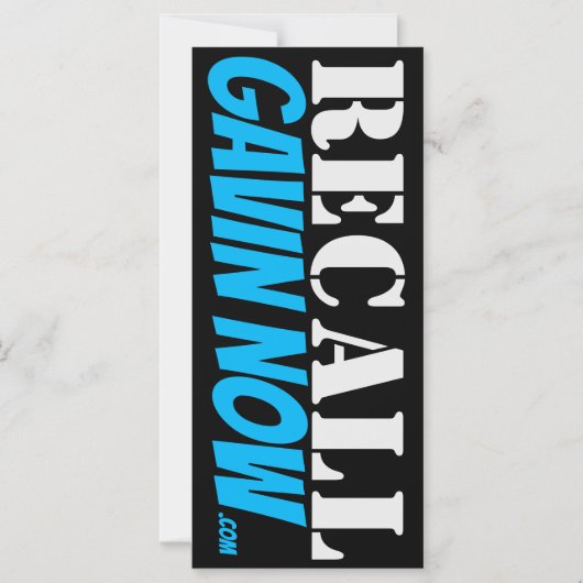 RECENTE WINNING NU MAGNETISCHE STRIP MAGNETISCHE UITNODIGING (Voorkant)