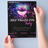 Recentelijk reclamebrochure voor Disco Ball Party Flyer (Hand)