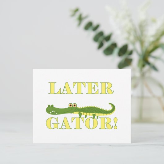 Recentere Gator Briefkaart (Staand voorkant)