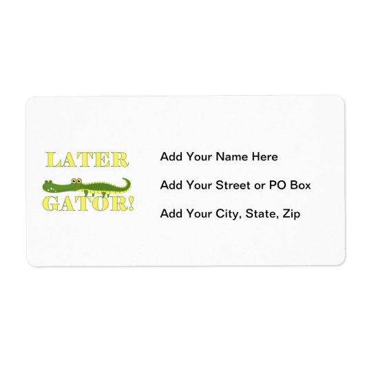 Recentere Gator Etiket (Voorkant)