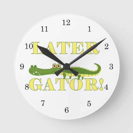 Recentere Gator Ronde Klok (Voorkant)