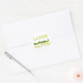 Recentere Gator Ronde Sticker (Envelop)