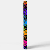 Recentste kleurrijke gecheckte regenboogpatronen Case-Mate iPhone case (Achterkant / Links)