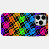 Recentste kleurrijke gecheckte regenboogpatronen Case-Mate iPhone case (Achterkant (horizontaal))
