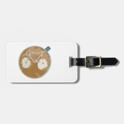 Recentste kunst met wieltjes bagagelabel (Voorkant horizontaal)