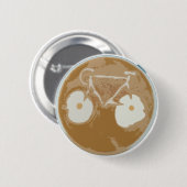 Recentste kunst met wieltjes ronde button 5,7 cm (Voorkant /achterkant)