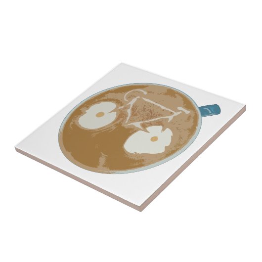 Recentste kunst met wieltjes tegeltje (Zijkant)