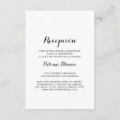 Recepción de Boda Española Informatiekaartje (Voorkant)