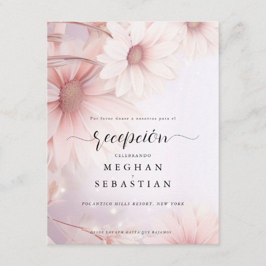 Recepción Margarita Rosa Rubor Pálido Informatiekaartje (Voorkant)