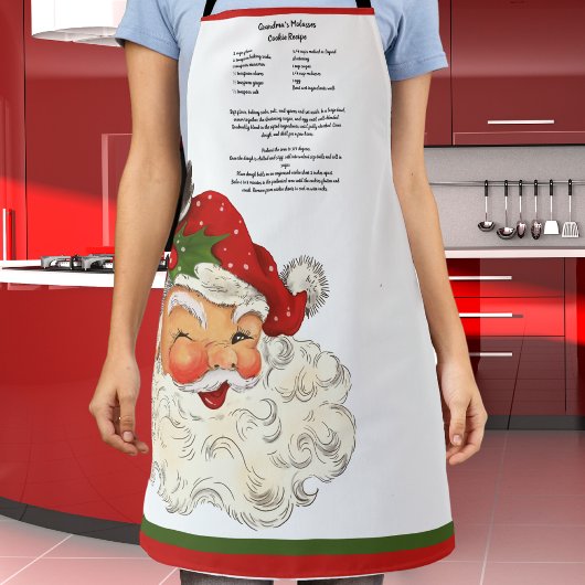 Recept aandenken Kerst Kerstman Schort