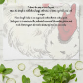 Recept aandenken Kerst Kerstman Theedoek (Gevouwen)