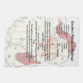 Recept aandenken Kerst Kerstman Theedoek (Horizontaal)