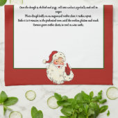 Recept aandenken Kerst  Kerstman Theedoek (Gevouwen)