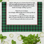 Recept Bewaar Kerstkoekjes Groen Geplaatst Theedoek (Gevouwen)