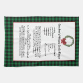 Recept Bewaar Kerstkoekjes Groen Geplaatst Theedoek (Horizontaal)