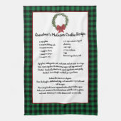 Recept Bewaar Kerstkoekjes Groen Geplaatst Theedoek (Verticaal)