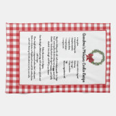 Recept Bewaar Kerstkoekjes Rood Plaid Groen Theedoek (Horizontaal)