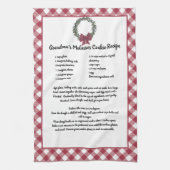 Recept Bewaar Kerstkoekjes Rood Plaid Groen Theedoek (Verticaal)