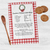 Recept Bewaar Kerstkoekjes Rood Plaid Groen Theedoek