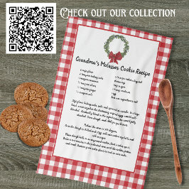Recept Bewaar Kerstkoekjes Rood Plaid Groen Theedoek