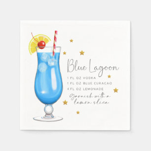 Recept Blue Lagoon Cocktail Servet
