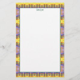 Recept briefpapier met Blauwgroen