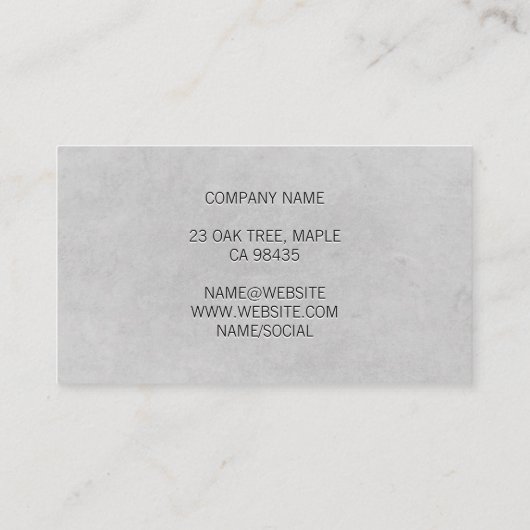 Recept Bril Oogkaart | Optometrist Visitekaartje (Achterkant)