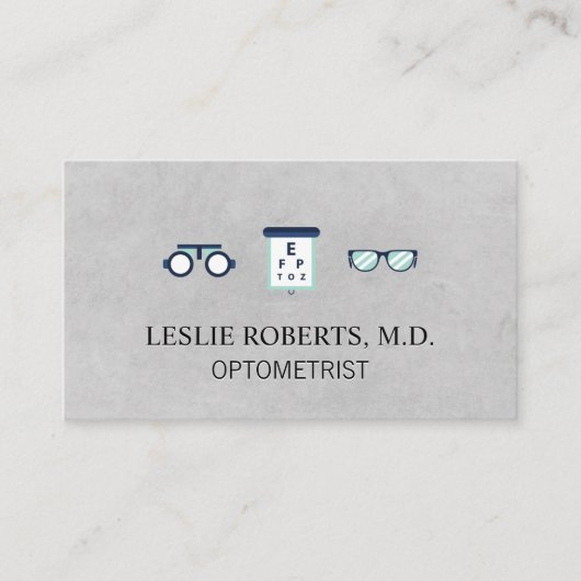 Recept Bril Oogkaart  | Optometrist Visitekaartje (Voorkant)