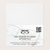 Recept Bril | Optometrist QR Code Visitekaartje (Buitenkant ongevouwen)