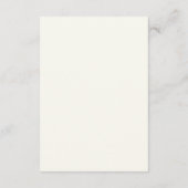 Recept bruiloft bruidsshower Whooping Crane Anemon Informatiekaartje (Achterkant)